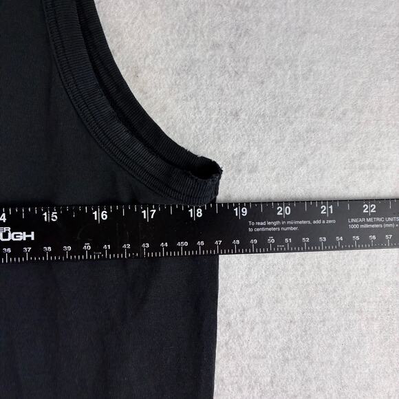 Structure Muscle Tank Crew Neck Women Small Black Minimalist 100 Cotton Gym READ - Picture 3 of 8